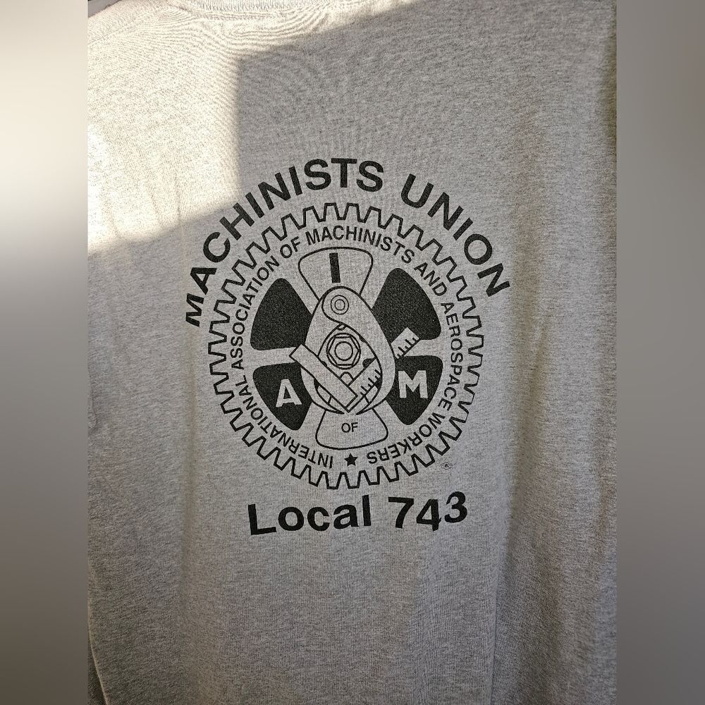T-shirt men Gray size L union strong 040